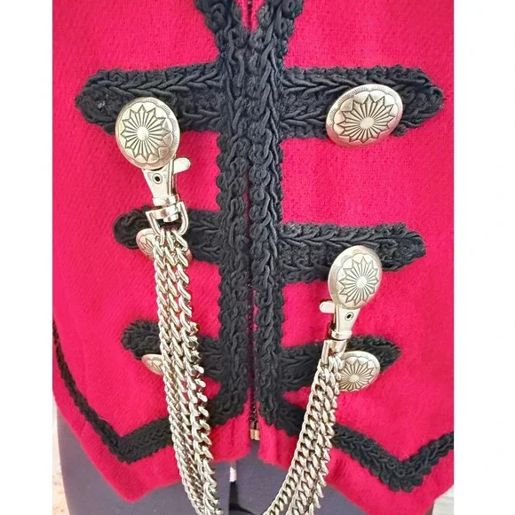 Vintage Hobby Horse Equestrian Blazer Chain Detail Jacket Size‎ Medium - Picture 6 of 11